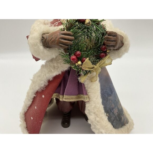 Thomas Kinkade Old World "Christmas Journey's End" 8" Santa Claus Figurine [B17] - Picture 4 of 16